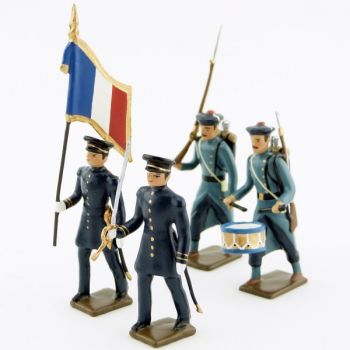 Infanterie de marine, ensemble de 4 figurines