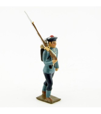 fantassin des fusiliers marins, capote bleu horizon
