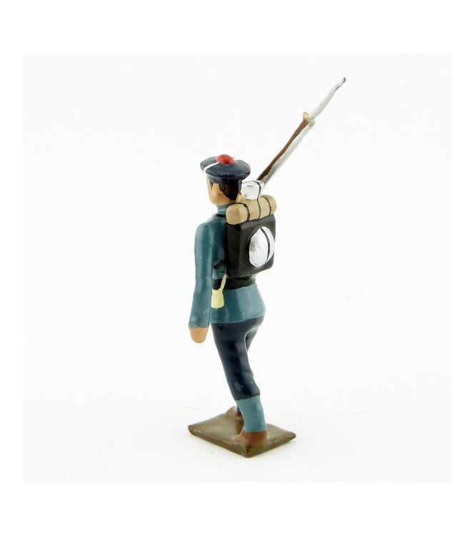 fantassin des fusiliers marins, capote bleu horizon