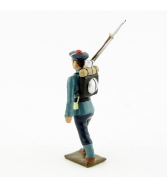 fantassin des fusiliers marins, capote bleu horizon