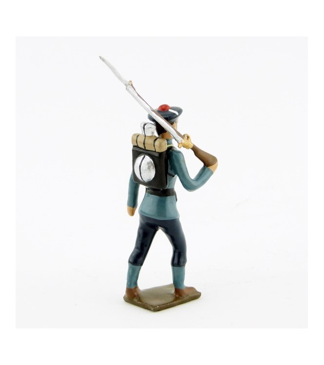 fantassin des fusiliers marins, capote bleu horizon