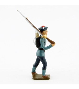 fantassin des fusiliers marins, capote bleu horizon