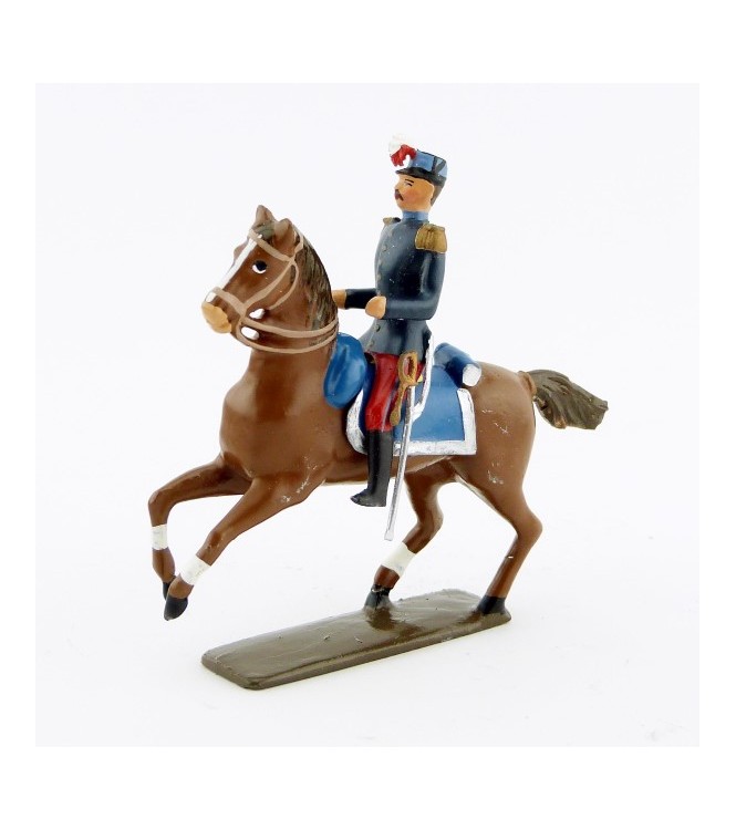officier des saint-cyriens à cheval