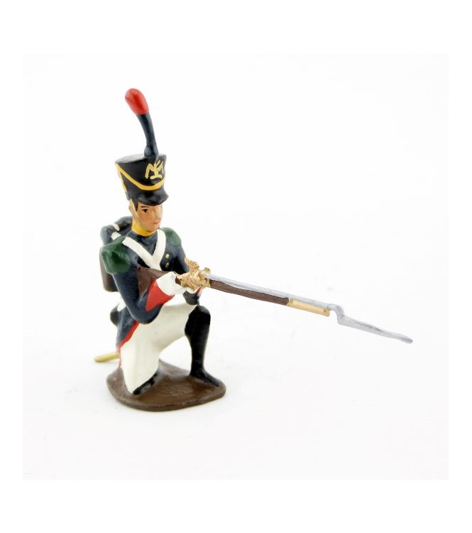 voltigeur de la garde à genou, fusil en joue