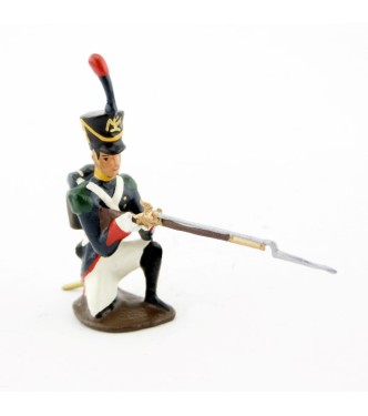 voltigeur de la garde à genou, fusil en joue