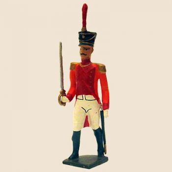 officier du bataillon de neuchâtel (tenue orange, ancienne version)