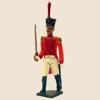 officier du bataillon de neuchâtel (tenue "orange", ancienne version)
