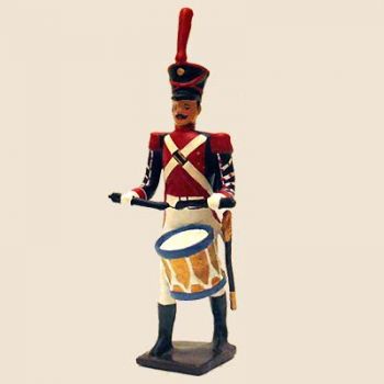 tambour (d'ordonnance) du bataillon de neuchâtel (tenue "orange", ancienne version)