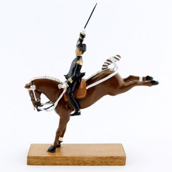 Cabriole, cavalier du Cadre Noir, grand modèle (h. 85 mm)