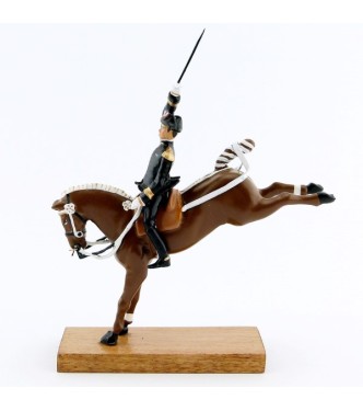 Cabriole, cavalier du Cadre Noir, grand modèle (h. 85 mm)