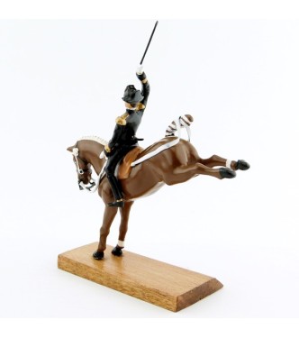 Cabriole, cavalier du Cadre Noir, grand modèle (h. 85 mm)