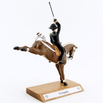 Cabriole, cavalier du Cadre Noir, grand modèle (h. 85 mm)