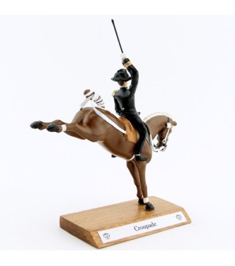 Cabriole, cavalier du Cadre Noir, grand modèle (h. 85 mm)