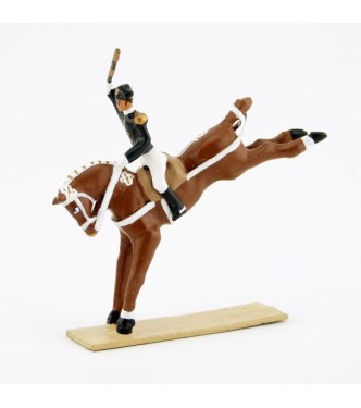 Croupade, cavalier du Cadre Noir, petit modèle (h. 55 mm)