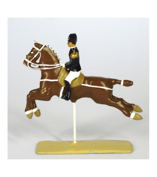 Cabriole, cavalier du Cadre Noir, petit modèle (h. 55 mm)