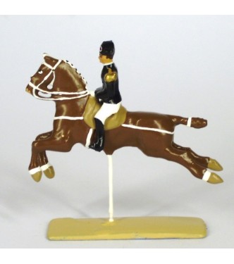 Cabriole, cavalier du Cadre Noir, petit modèle (h. 55 mm)