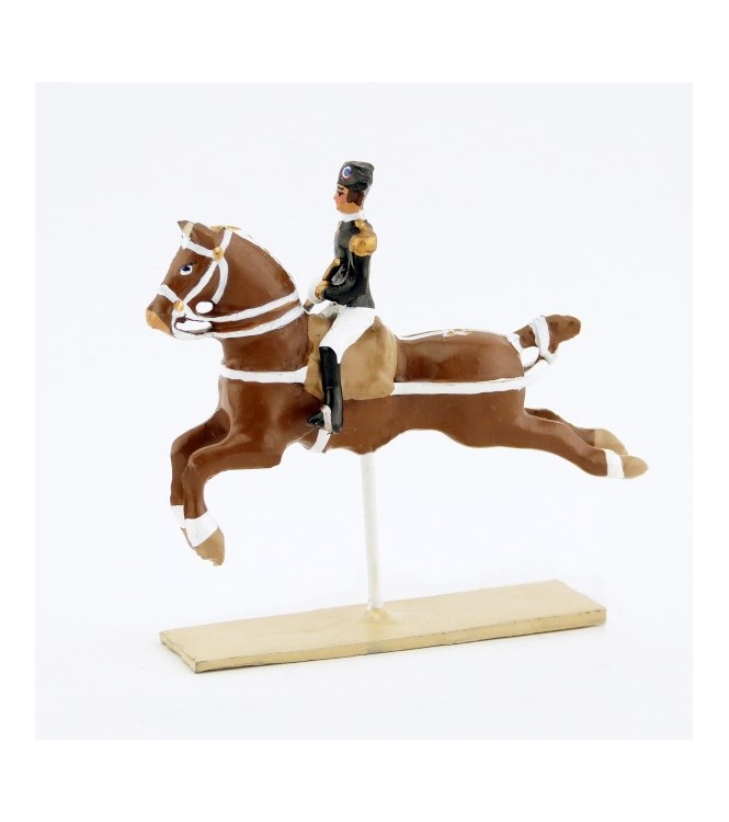 Cabriole, cavalier du Cadre Noir, petit modèle (h. 55 mm)