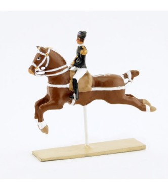 Cabriole, cavalier du Cadre Noir, petit modèle (h. 55 mm)