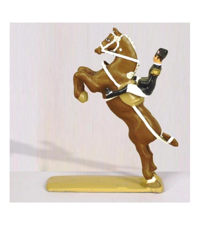 Courbette, cavalier du Cadre Noir, petit modèle (h. 55 mm)