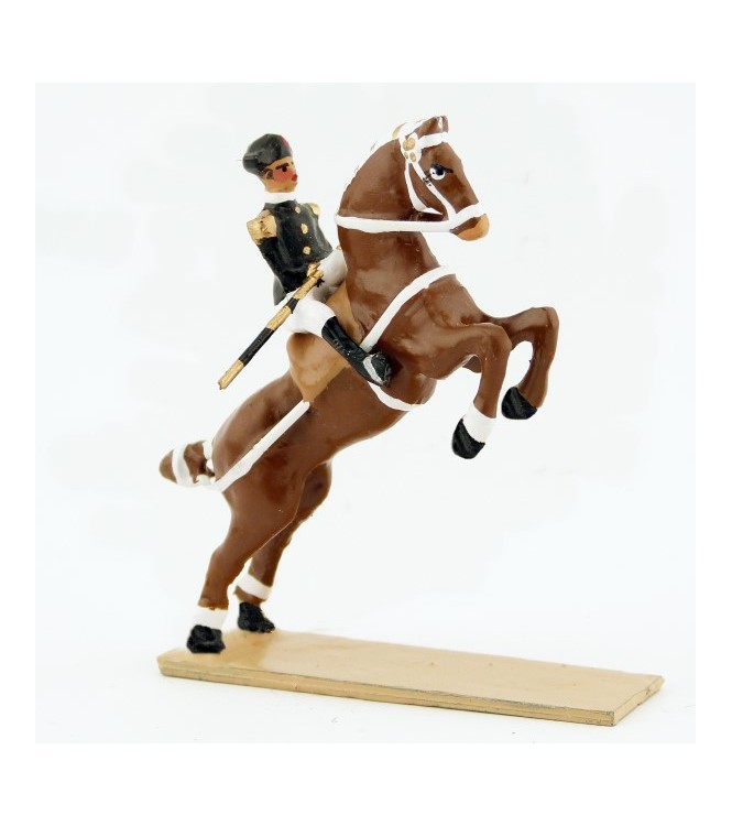 Courbette, cavalier du Cadre Noir, petit modèle (h. 55 mm)