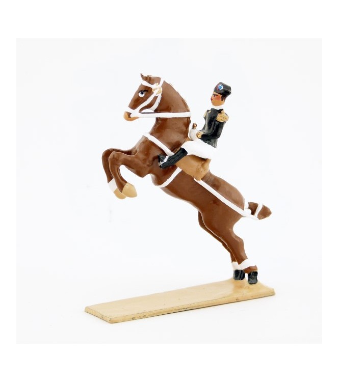 Courbette, cavalier du Cadre Noir, petit modèle (h. 55 mm)