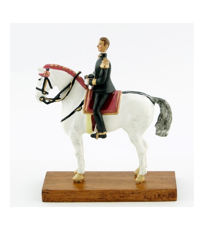 Ecuyer en chef ("Grand Dieu"), cavalier du Cadre Noir, grand modèle (h. 85 mm)