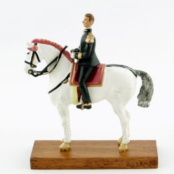 Ecuyer en chef ("Grand Dieu"), cavalier du Cadre Noir, grand modèle (h. 85 mm)