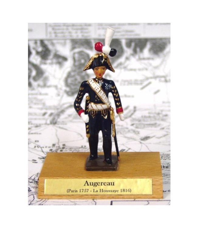 maréchal Augereau sur socle bois