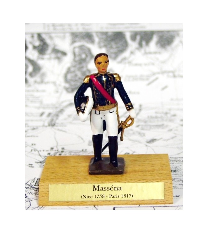 maréchal Massena sur socle bois