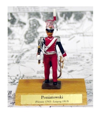 maréchal Poniatowsky sur socle bois