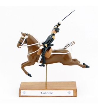Cabriole, cavalier du Cadre Noir, grand modèle (h. 85 mm)
