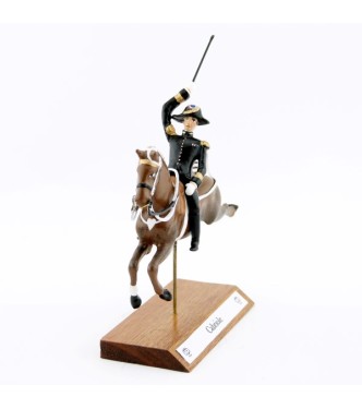 Cabriole, cavalier du Cadre Noir, grand modèle (h. 85 mm)