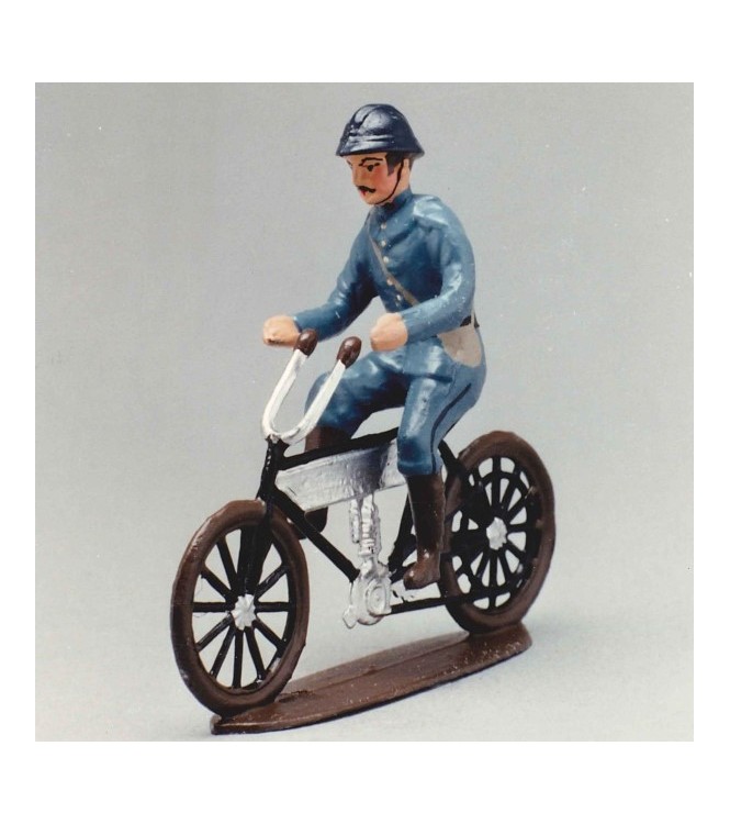 Motocycliste En Tunique Bleu Horizon
