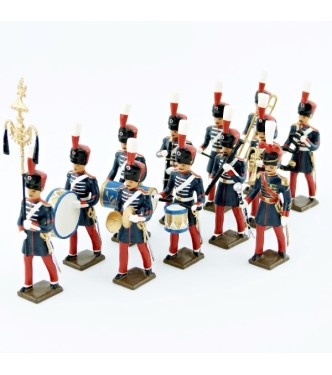 ens. de 12 figurines "musique des Grenadiers à pied de la Garde Impériale (1860-1870)"