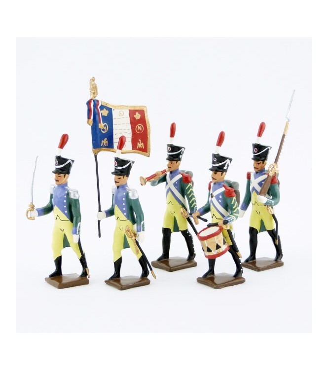 Garde à Pied d’ Amsterdam, ens. de 5 figurines