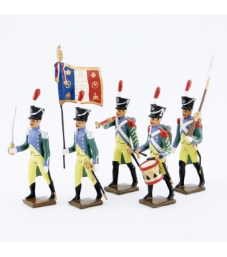 Garde à Pied d’ Amsterdam, ens. de 5 figurines