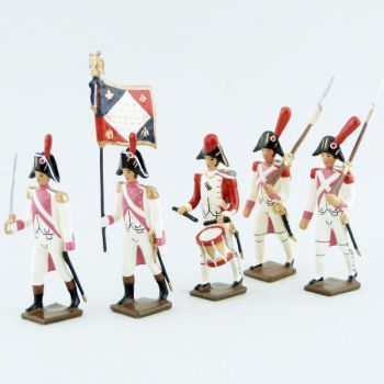 garde d'honneur de Lyon, ensemble de 5 figurines