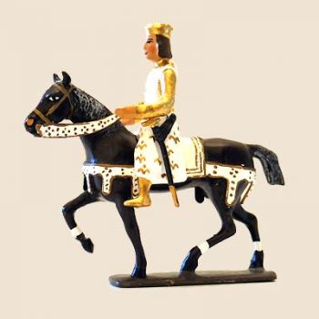 Louis IX (Saint Louis) à cheval