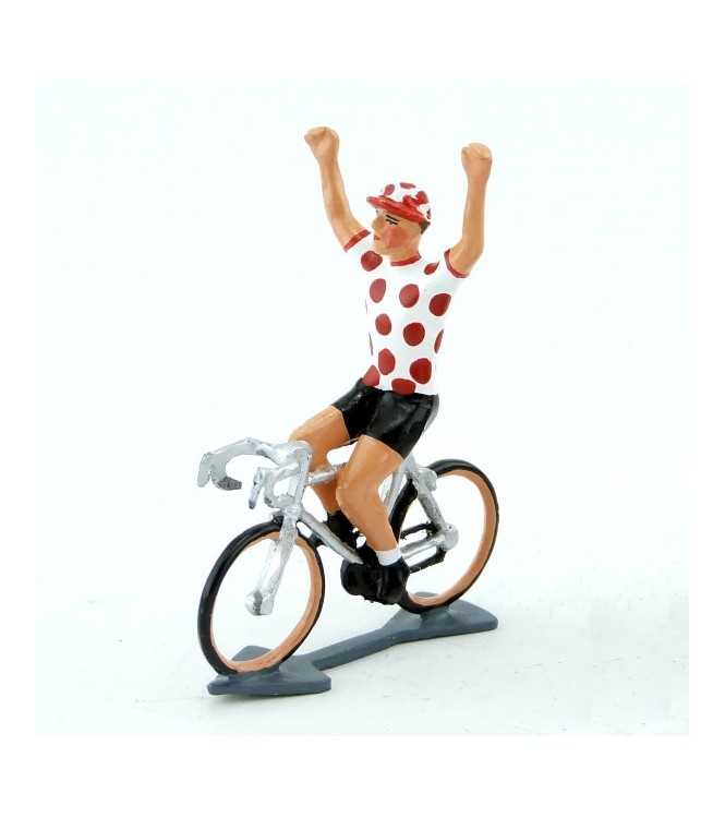 Maillot à pois, bras en l'air