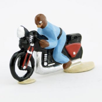 motard en combinaison bleue du Tour de France (monobloc)