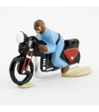 motard en combinaison bleue du Tour de France (monobloc)
