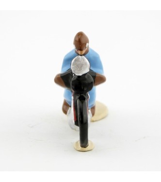 motard en combinaison bleue du Tour de France (monobloc)