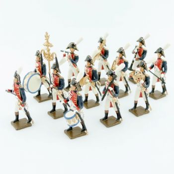 Musique de la gde d'honneur de strasbourg, ensemble de 12 figurines