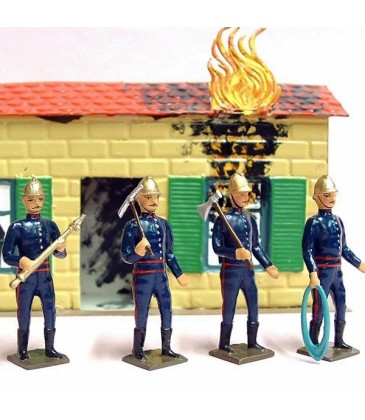 Pompiers en action (époque 1900)