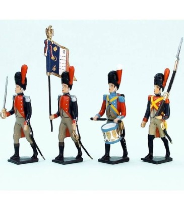 Gendarme d'élite à pied (bonnets d'ourson) (1804)