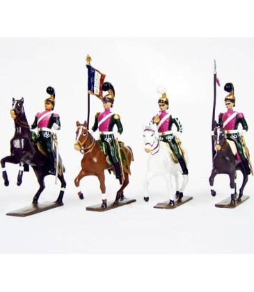 Chevau-légers 3ème rgt (plastron rose) (1812)