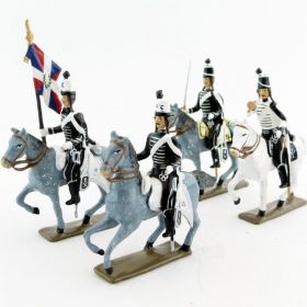 Hussards volontaires de la mort à cheval