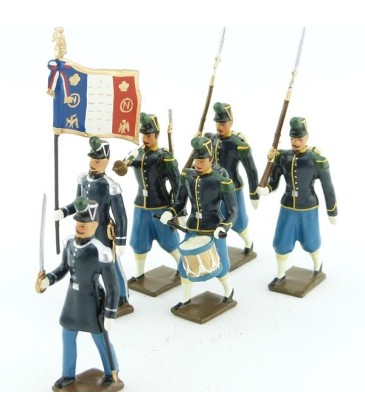 Chasseurs à pied à basquines bleues (Napoléon III, 1860)