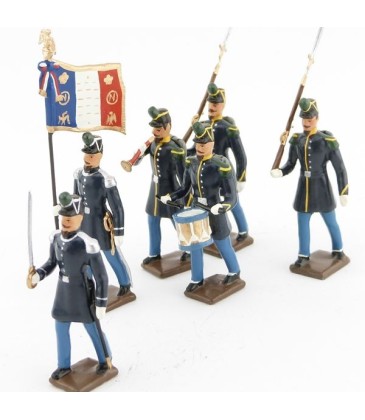 Chasseurs à pied avec jupes (Napoléon III, 1860)