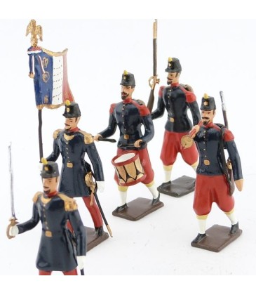 Infanterie de ligne, "basquines" garance (Napoléon III, 1860)